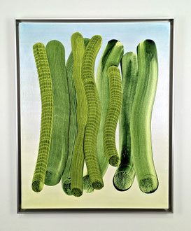 'Vine Painting 2', acrylic on canvas. 32" x 26" (framed)