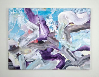 'Morning in the Gorge', acrylic on panel. 36" x 48"