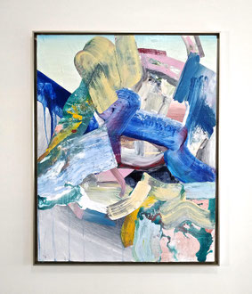 'Shifting Shingle', acrylic on panel. 40" x 32" (framed)