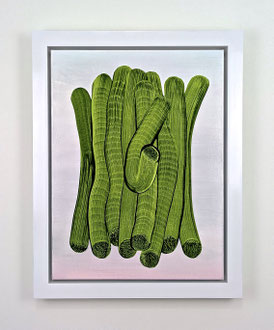 'Vine Painting 1', acrylic on canvas. 28" x 22" (framed)