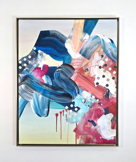 🔴 'Reef Ecosystem', acrylic on canvas. 40" x 32" (framed)