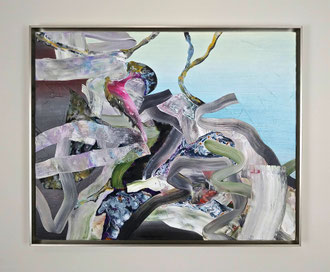 'A Crab's Journey', acrylic on panel. 26" x 32" (framed)