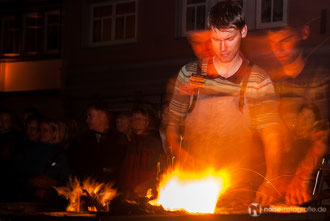 Nachtglühen beim 16. Metallgestaltertreffen "Gotha glüht" 2012