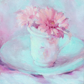 Tagesbild, Schöne Gebare, Stillleben, Ölmalerei, Ölgemälde, Dailypainting, Blumenbild, Ölmalerei, Atelier am Rhein, Cecily Park