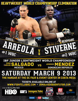 Poster Design for Pro Boxing Match Airing on HBO