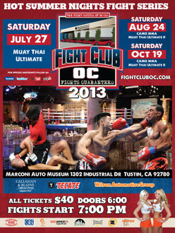 Calendar Flyer Design for Fight Club OC