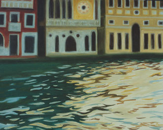 Reflet, Venise Hst  1110x75 ( vendu) Sylvie Berman artiste peintre 