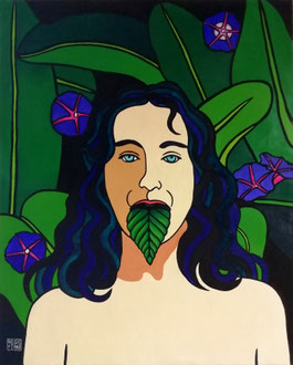 PALAVRA VERDE - Acrylique sur toile 73 x 92 cm