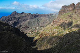 Paysage sur l'île de la Gomera Archipel des Canaries