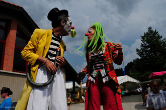 Haute-Garonne, Empeaux, Fête de juillet, Clown de la Cie Le Goupil