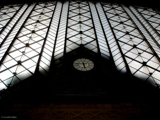 Madrid en Espagne, horloge de la Gare Atocha