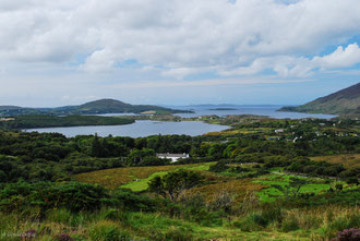 Irlande, Comté du Connemara, Clifden, Diamond Hill, vue sur la presqu'île et la sky road