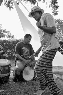 Guadeloupe, Port-Louis, Beauport, Jacky Jalème danse