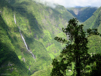 Cirque de Salazie et voile de la mariée, Ile de la Réunion