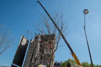 Paris XIII, tour des sablières, sa destruction en 2014