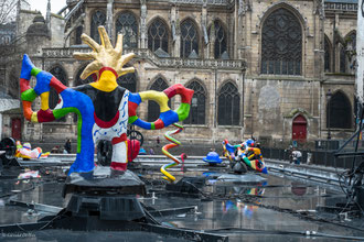 Paris, Beaubourg, place des fontaines