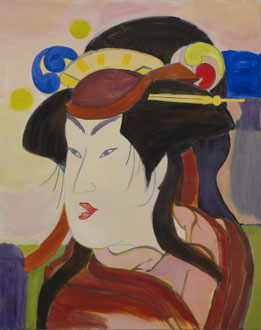Schauspielerin, 2024, 110 x 90 cm, oil on canvas