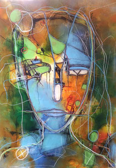 50 x 70 cm Acryl auf Leinwand