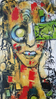 50 x 20 cm Acryl auf Leinwand