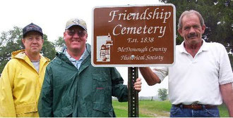Charles and Walter Lewis and Charles Irish - Friendship Cemetery