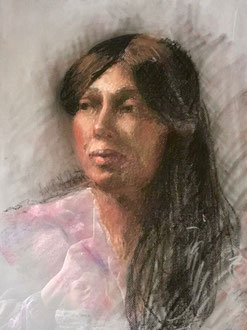 "Donna" - pastel drawing 18" x 24"