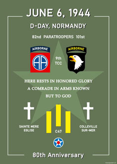 21 D Day Landing Normandie 80th Anniversaire WW2 