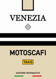 107 Venise Motoscafi Rialto San Marco poster travel