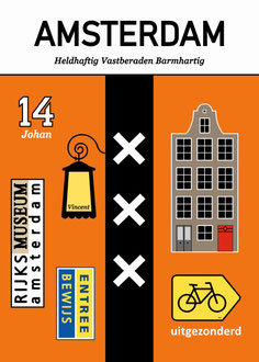 V27 Poster voyage vintage Amsterdam