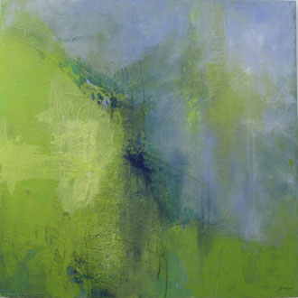 Abstrakt, Acryl auf Leinwand,  90 x 90cm  (verkauft)