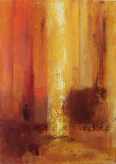 Der Wasserfall, Öl auf Leinwand, 50 x 70cm 