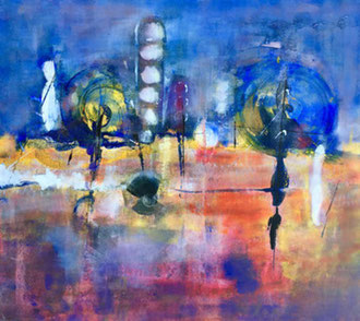 Mutamenti rivelati, 2018, tecnica mista, 96 x 86 cm