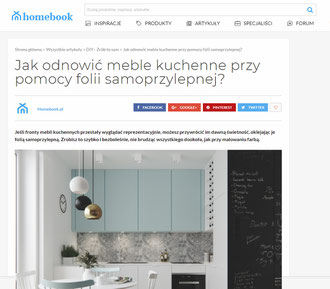 Jak odnowić meble kuchenne przy pomocy folii samoprzylepnej? Publikacja projektu kuchni