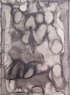 mo-re no.18  2009  48.5×66.5 cm  Watercolors, ink, paper