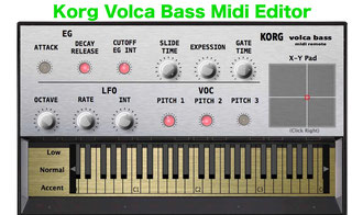 Volca Bass Midi Editor / VST - volca-bass-remotes Webseite!