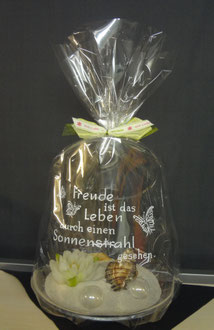 Windlicht graviert / Geschenkidee