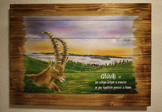 Holzwandbild Kundenauftrag
