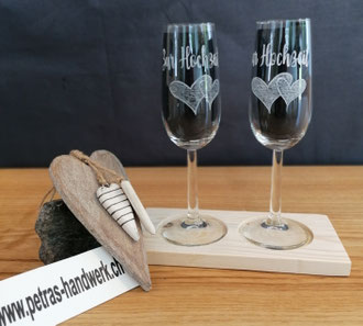 Glasgravur / Gravierte Sektgläser Zur Hochzeit