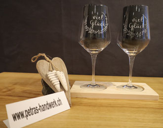 Glasgravur / Weingläser graviert / 2/4/6 er Set / Geschenkidee