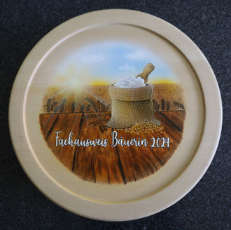 Holzdrehteller Lehrabschlussgeschenk