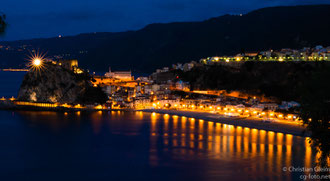 Blick auf das abendliche Scilla