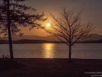 Abends am Ebro Stausee