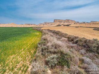 Halbwüste Bardenas Reales im Süden von Navarra