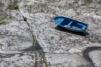 Flussbild bei San Vincente de la Barquerqa bei Ebbe