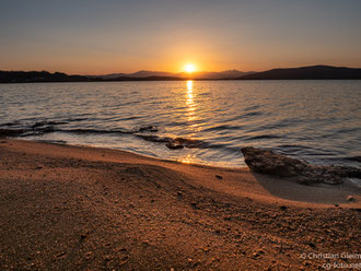 Abends am Ebro Stausee