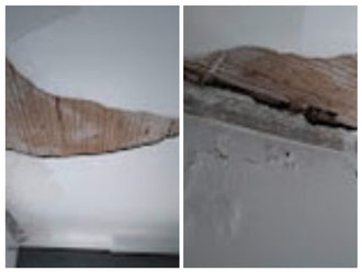 Travaux de réparation  de  Faux-plafonds en plaques de plâtre Hydraulique  phase préparation du support 