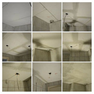 Travaux de réalisation dépose totale Faux-plafonds en plaques de plâtre Hydraulique