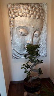 Bonsai mit Buddha
