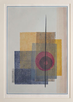 Im Zentrum der Schichtungen  33 x 48 cm