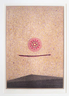 Ruhepunkt im Meinungswirbel, 33 x 47 cm