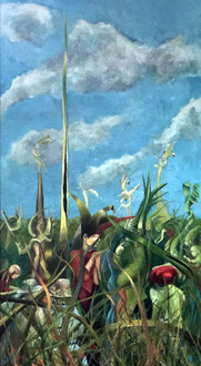 SREDNI OKRES OBSERWACJI Acryl auf Leinwand - 76 x 42 cm